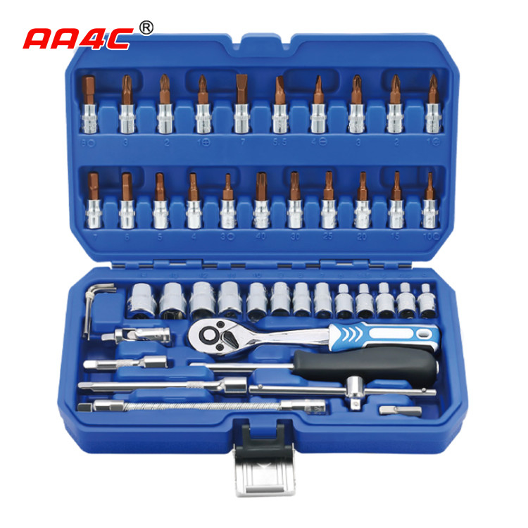 AA4C 46pcs auto repair tool kit shelf hardware hand tools workbench tools A1-X04602
